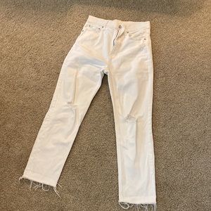 GAP sky high rise cheeky straight jeans